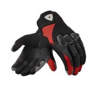 Revit Kinetic 2 Guantes de moto, negro-rojo, tamaño S para Hombres