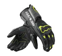Revit Quantum 3 Guantes de moto, negro/gris/neón amarillo, Talla XL