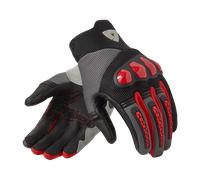 Revit Speedart Air Guantes de motocicleta, negro-gris-rojo, tamaño S para Hombres