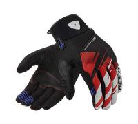 Revit Surge Guantes de moto, negro-rojo, tamaño L para Hombres