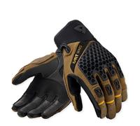 REV'IT! Guantes de moto Caliber 2 Verano Negro/Marrón Talla L para hombre