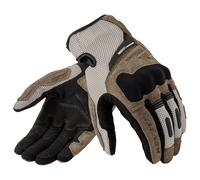 Guantes de moto Revit Cavern color arena y negro S