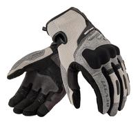 Guantes de moto Revit Cavern gris claro y negro S