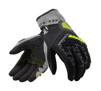 Guantes de moto Revit Mangrove plata-negro-amarillo fluo 2XL