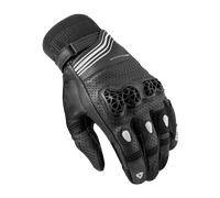 Revit Positron Guantes perforados para motocicletas, Negro/Blanco, Talla S