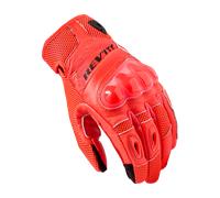 Revit Ritmo Guantes de moto, negro/neón rojo, Talla M