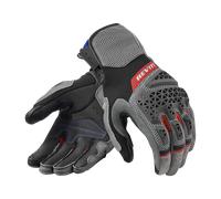 Revit Sand 5 Guantes de moto, negro-gris-rojo, tamaño L para Hombres