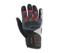 Richa Bogota Guantes de moto, negro-rojo-azul, tamaño S para Hombres