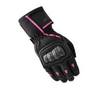 RST S1 Guantes de moto para mujer, negro/rosa, Talla L
