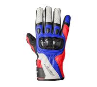 RST Stunt III Guantes de moto, blanco-rojo-azul, tamaño L para Hombres