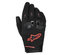 Alpinestars SP X Z WP Guantes impermeables para motocicletas, negro/neón rojo, Talla 4XL