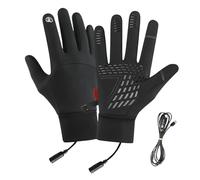 Guantes De Motocicleta Calentados, Guantes Calentados para Mujeres, Carga USB A Prueba De Viento Invernal De Invierno Tibio GuantesDe Calentamiento Recargable De Invierno GuantesDe Calentamiento Cal