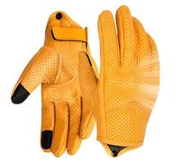 Guantes De Motocicleta De Cuero,Pantalla Táctil Ajustable Retro Anti-Drop - Guantes Protectores De Motocicleta - Para Vivir Diarios En Las Calles De La Ciudad Y Carreteras Complejas Durante