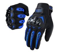 Guantes de motocicleta unisex con pantalla táctil para Powersports BMX, ATV, MTB, conducción, motocross, ciclismo de montaña, Dirt Bike (M, azul)