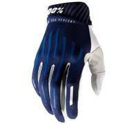 Guantes De Motocross MX MTB Ridefit 100% - Azul Marino / Blanco