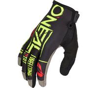 Oneal Mayhem Nanofront Attack Guantes de motocross, negro-amarillo, tamaño 2XL para Hombres