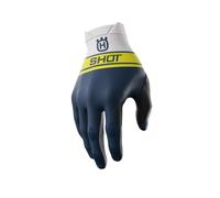 Guantes de motocross Shot Aerolite Husqvarna LE blanco-azul en oferta liquidación 9