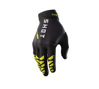 Shot Core Guantes de motocross, negro-amarillo, tamaño XL