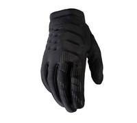 Guantes de motocross y bicicleta de montaρa 100% BRISKER para mujer - Equipo de protecciσn para carreras MTB y MX (MD - NEGRO/GRIS)