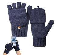 Guantes de Mujer en Clima Frío | Mitones Térmicos Para Enviar Mensajes | Mitones Convertibles en Guantes Sin Dedos | para Ciclismo Paseo de Perros Senderismo Deportes Escalada Montañismo de Nieve