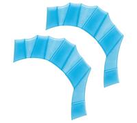 Guantes de natación con malla - Paletas de mano de entrenamiento de natación, aletas de fuerza de silicona, equipo impermeable para fitness, ejercicio aeróbico en la piscina, equipo de esnórquel para