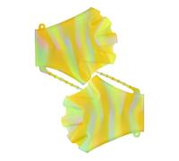 Guantes de natación con palmeados resistentes al agua, de alto rendimiento, acuáticos para fitness, equipo de silicona impermeable, para entrenamiento, ejercicios de natación, utilidad multiuso al