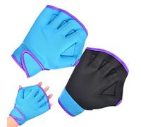 Guantes de natación - Manoplas de entrenamiento acuático con malla | Aletas de goma para ejercicio en la piscina, ejercicio acuático, equipo de remo de buceo, equipo de entrenamiento de fuerza para