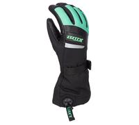 Klim Radiate Gauntlet Guantes para motos de nieve para mujer, negro-verde, tamaño XL