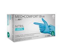 Guantes de nitrilo EN420, EN374, EN455 Talla M nitrilo sin talco, izquierda y derecha compatible con