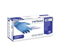 Guantes de nitrilo Reflexx R70 sin polvo, 100 % libres de látex, 4,9 g, cat. 3,