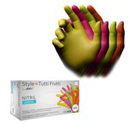 AMPri Guantes de nitrilo Style Tutti Frutti L