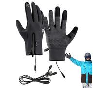 Guantes de pantalla táctil, guantes calentadores de manos | Guantes de calefacción de manos USB - resistentes al agua, equipo de clima frío para pescar, snowboard