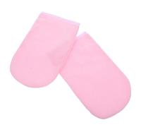 Guantes de Parafina de Algodón y Poliéster, Rosa, para Mujer | Terciopelo y Towel Cloth, Cierre Cómodo y Ajuste Seguro, Uso en Hot Wax Spa
