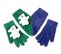 Guantes de pareja sostenidos de la mano, guantes cálidos para parejas, guantes divertidos para pantalla táctil para novio y novia, verde y verde, C