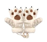 Guantes de pata de animal manoplas de invierno lindos y cálidos de forro | Guantes de invierno de felpa suave para campus, viajes, paseos, carreras diarias, fiestas, reuniones,