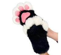 Guantes de pata de gato con temática de anime, para fiestas, bailes de máscaras, fotografía, accesorios suaves para disfraz, J, Talla única