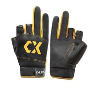 Guantes de pesca, 3 guantes deportivos sin dedos, resistentes al agua, guantes de pesca para hombres y mujeres, juego de MTB, ciclismo, caza, remo, vela, antideslizantes, color amarillo