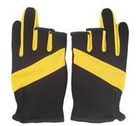 Guantes de pesca con mosca, guantes de manipulación de peces, guantes de invierno, guantes de canoa, guantes de pescado impermeables y antideslizantes, guantes de kayak cortados de tres dedos para