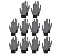 Guantes de pesca de látex antideslizantes gruesos para deportes de invierno, material de nailon con espalda transpirable y agarre de palma con cuentas, apertura elástica de muñeca, compatibles con