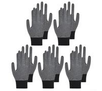 Guantes de pesca de látex antideslizantes gruesos para deportes de invierno, material de nailon con espalda transpirable y agarre de palma con cuentas, apertura elástica de muñeca, compatibles con