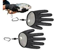 Guantes de Pesca | Manoplas Anti-Punción y Anti-Corte,Guantes De Pesca Hombres Agua Salada Con Gancho - Para Apertura Ostras Corte Mandolín Corte Carne Kayak Senderismo Pagayage