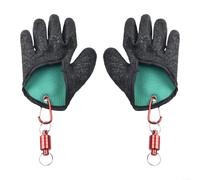Guantes de pesca resistentes a pinchazos con imán integrado para una rápida recuperación de anzuelos diseñados para pescadores, cazadores y entusiastas del aire libre (un par)