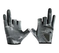Guantes De Pescado | 3 Dedos Recortados Pantalla Táctil Guantes De Pesca,Protección UV Guantes Antideslizantes Sin Dedos Para Deportes Al Aire Libre Kayak Canotaje Y Piragüismo