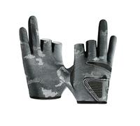 Guantes de pescado para hombre - Protección UV 3 dedos cortados guantes de pescado | Protector de mano antideslizante a prueba de para remar, cazar y conducir Accesorios de pesca
