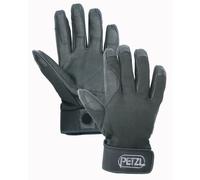 Guantes de petzl Cordex - Guantes de aseguramiento de cuero transpirable liviano para trepar y rappel - Negro - S