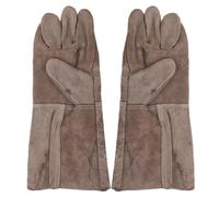 Guantes De Piel De Guantes De Soldador De Resistente Al Calor, Guantes De Trabajo De Manga Larga, Guantes De Horno Para Chimenea Eléctrica, Guantes De Fuego Resistentes Al Aceite, Guantes