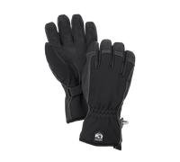 Guantes de Piel Hestra Army Soft Shell Short Snowmobile NegroS Negro
