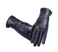 Guantes De Piel Para Mujeres - Forrados De Forro Polar A Prueba De Viento Para Calentar Las Manos,Guantes De Piel De Invierno Para Mujeres - Para Paseos Diarios Ciclismo Bicicleta Equitación