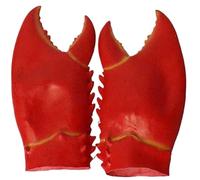 Guantes de Pinzas de Cangrejo, 1 par de látex Natural, Divertidas Pinzas de Langosta de 36 x 20 cm, Guantes de Cosplay con Garras Gigantes, Disfraz de Cangrejo para Halloween, Regalo de Accesorio