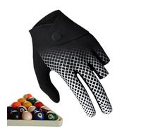 Guantes de piscina - Guantes elásticos de 3 dedos para billar, equipo profesional ergonómico transpirable para deportes, mujeres, hombres, jugadores, al aire libre, hogar, snookers